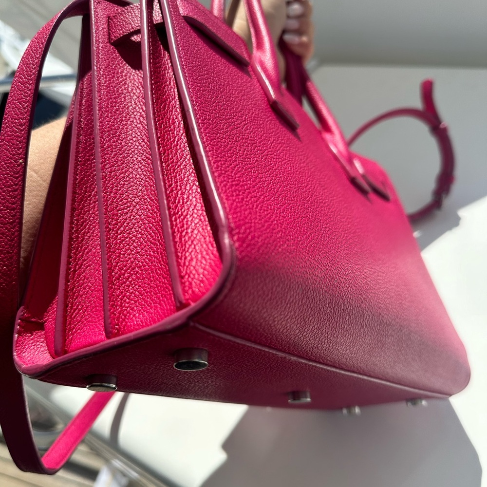 YSL nano sac du jour handbag in hot pink. - Picture 11 of 17